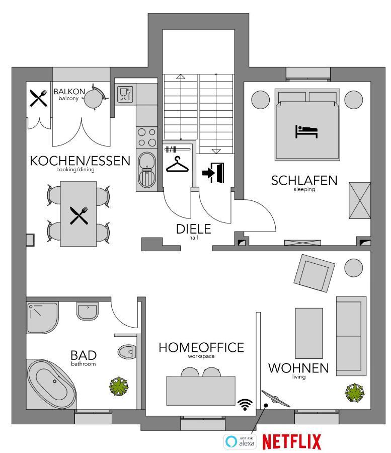 Secret Hideaways Boho Artstudio Mit Smarthome Nahe L Messe L Hbf Apartment *